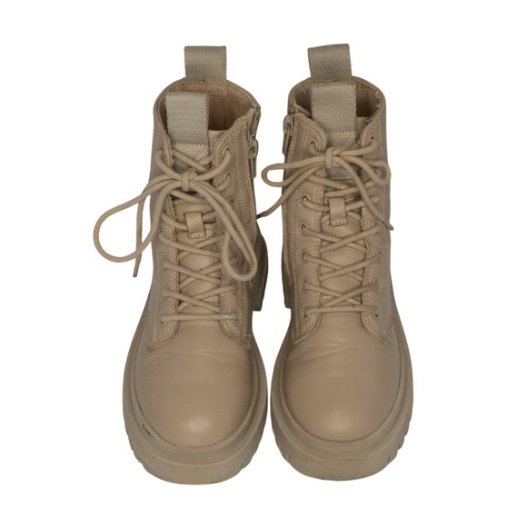 Zara Kids Girl Monochromatic Lug Sole Ankle Boot Combat Boot Bootie Size 2.5 |33 - Picture 10 of 12